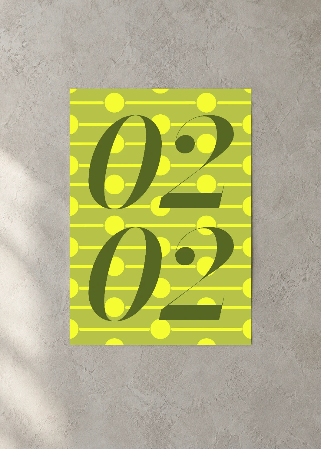 February 2 DAYMARK Poster — Acid Notes — concrete wall