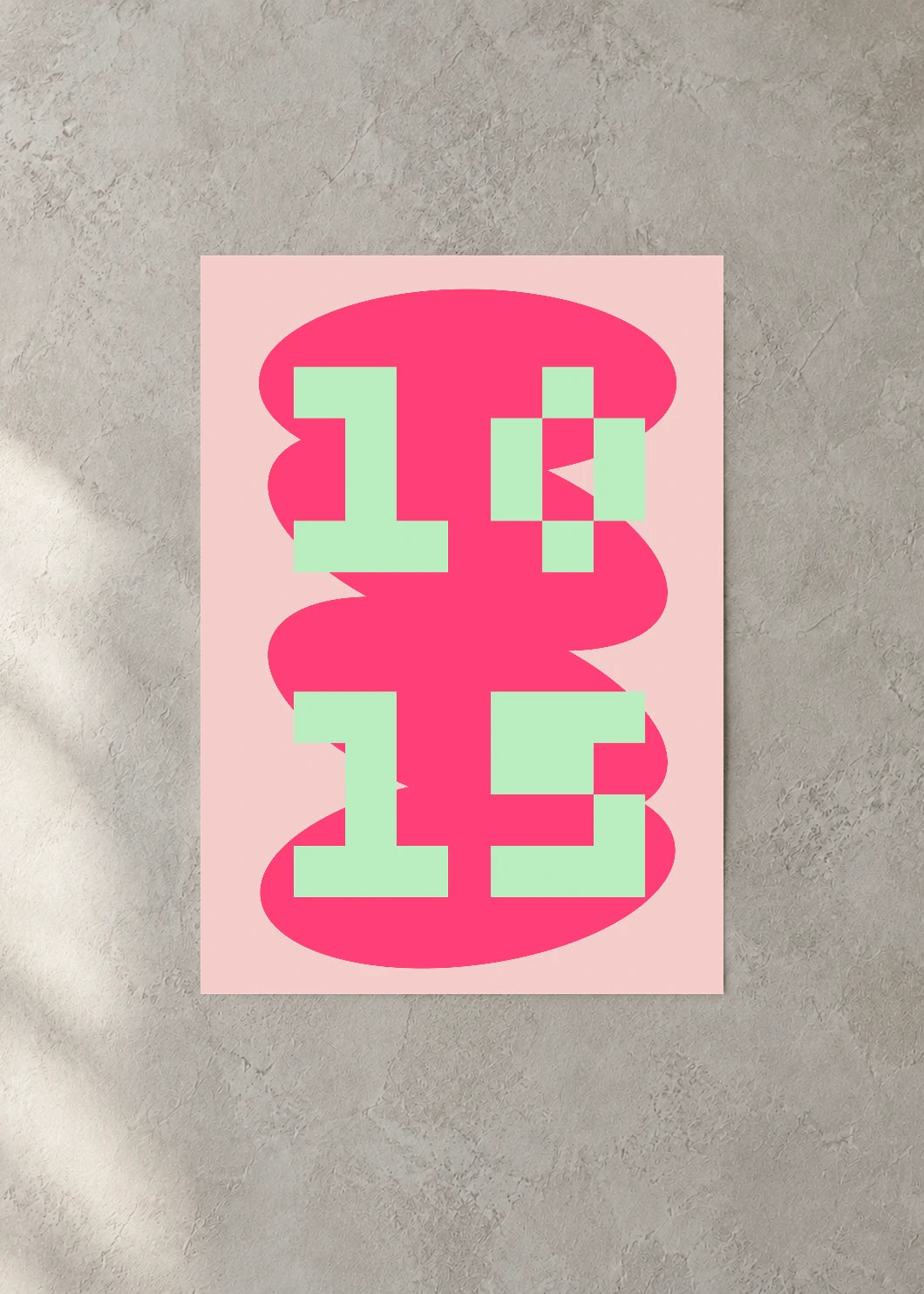 October 15 DAYMARK Poster — Mint Capsule — concrete wall