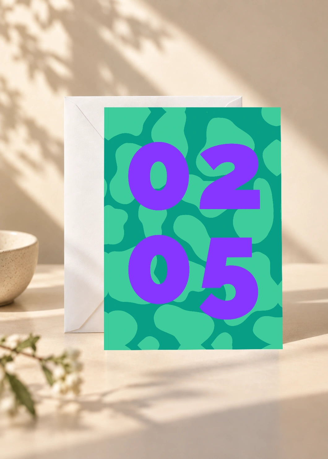 February 5 DAYMARK card — Lagoon Shapes — scene 1