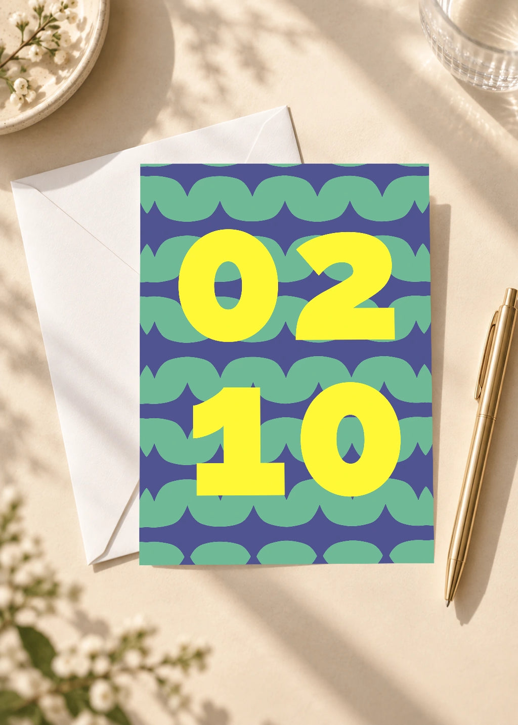 February 10 DAYMARK card — Lemon Waves — scene 4