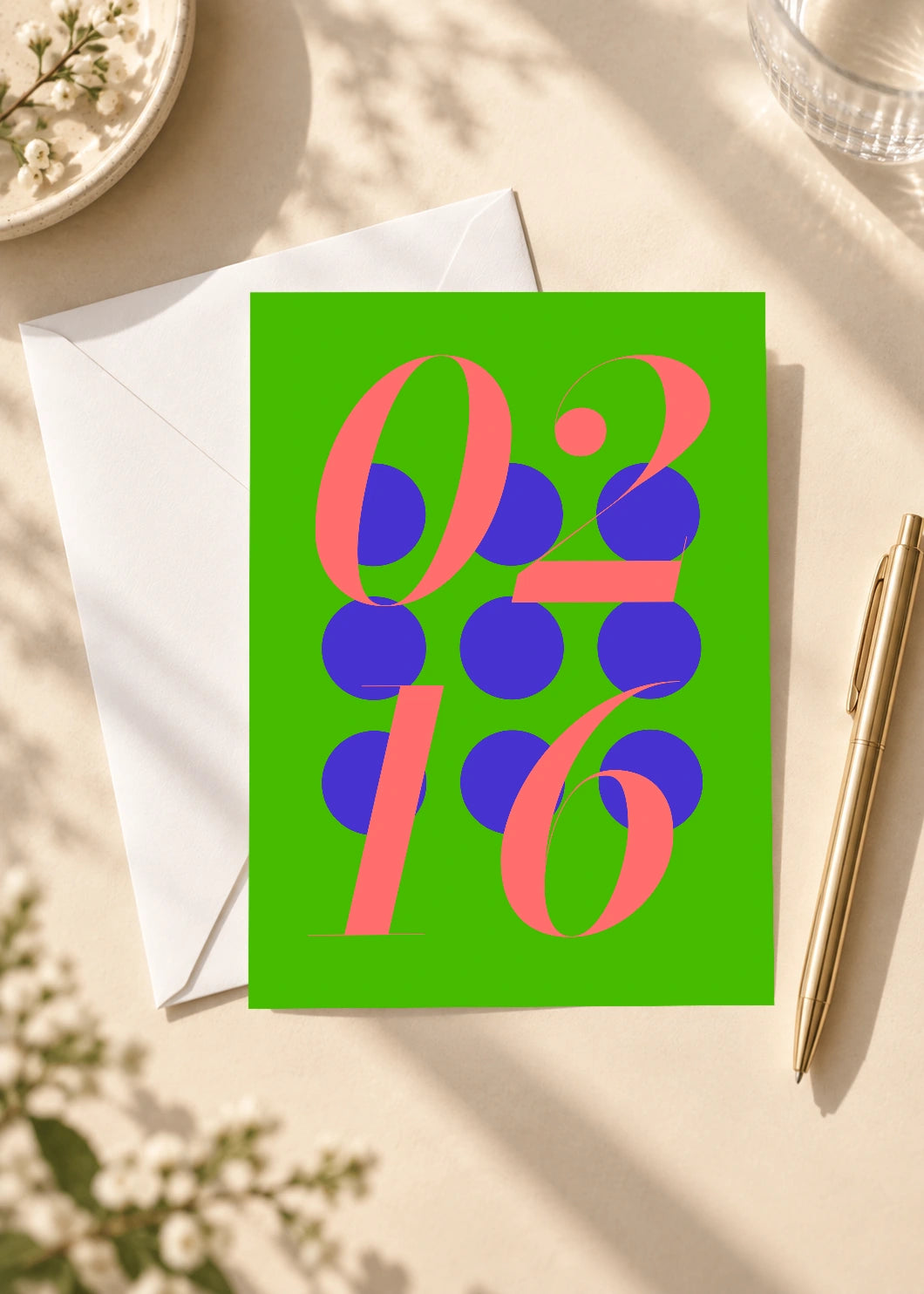 February 16 DAYMARK card — Lime Orbit — scene 4