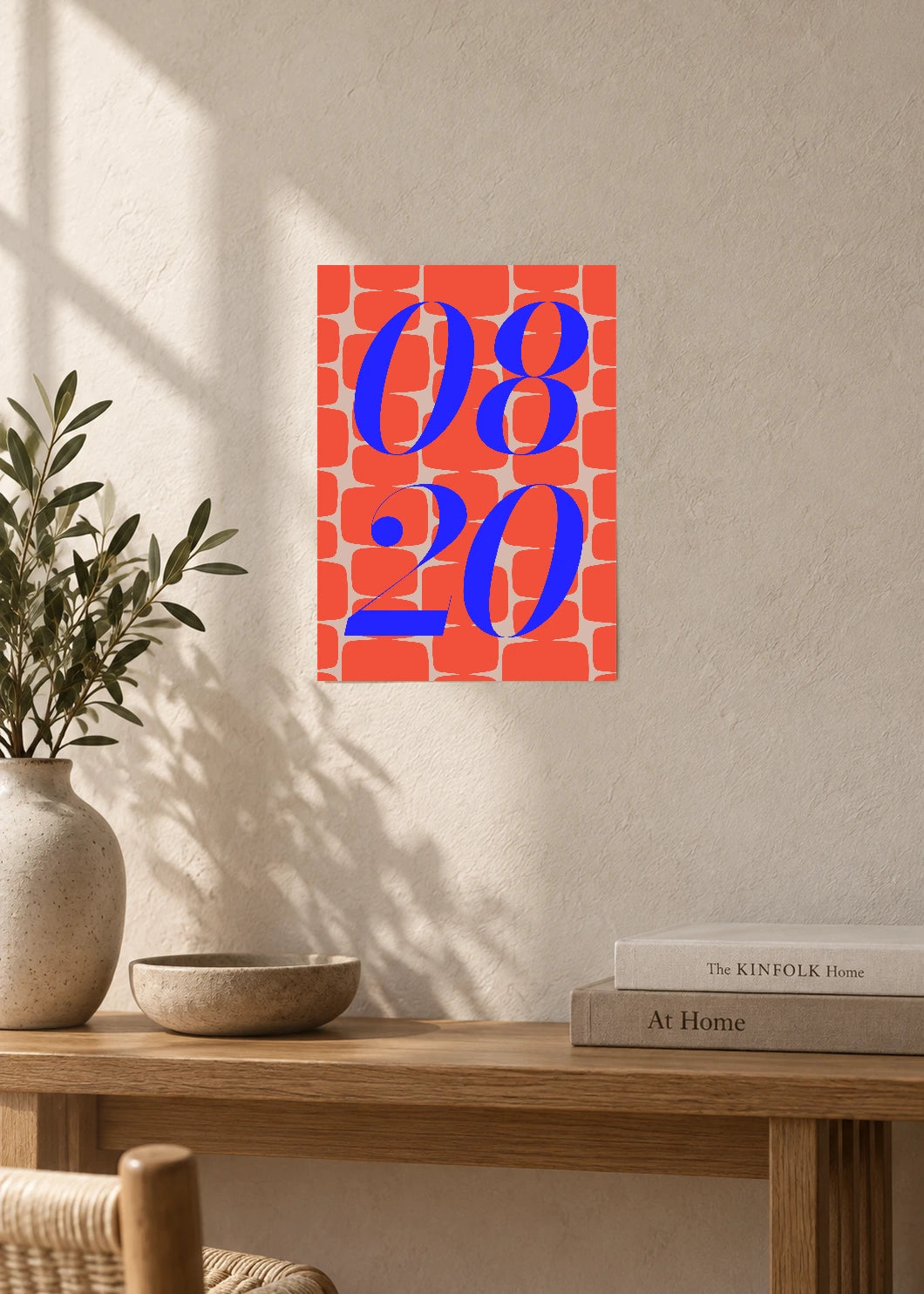 August 20 DAYMARK Poster — Cobalt Bloom — furniture
