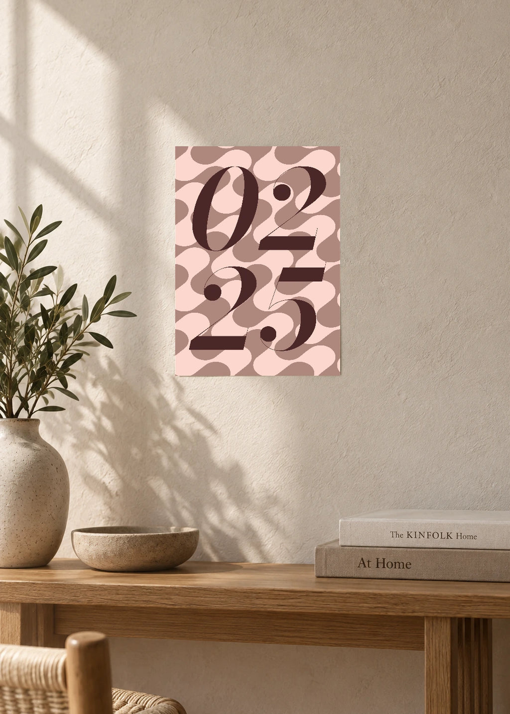 February 25 DAYMARK Poster — Cocoa Swirl — furniture
