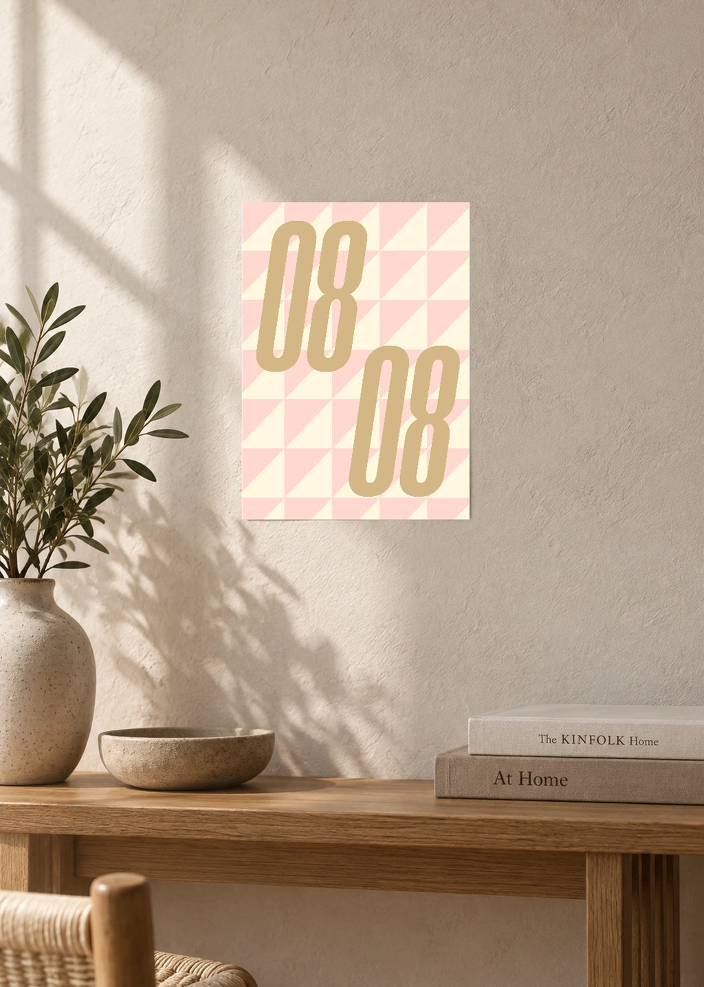 August 8 DAYMARK Poster — Sand Facets — furniture