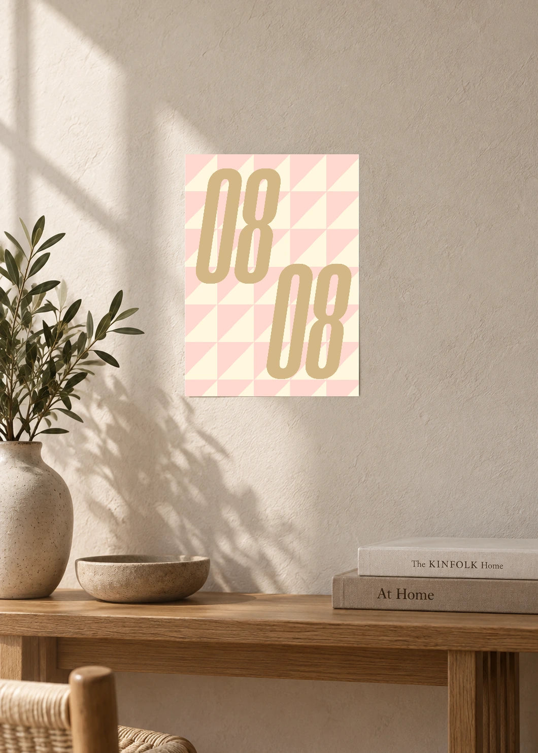 August 8 DAYMARK Poster — Sand Facets — furniture