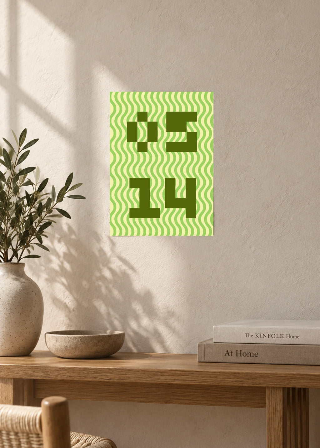 May 14 DAYMARK Poster — Olive Current — furniture