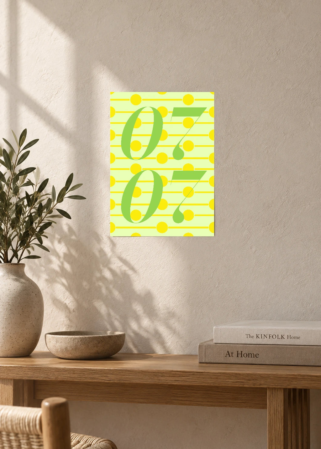 July 7 DAYMARK Poster — Olive Notes — furniture
