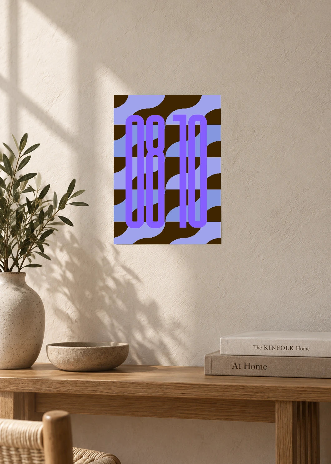 August 10 DAYMARK Poster — Purple Ladder — furniture