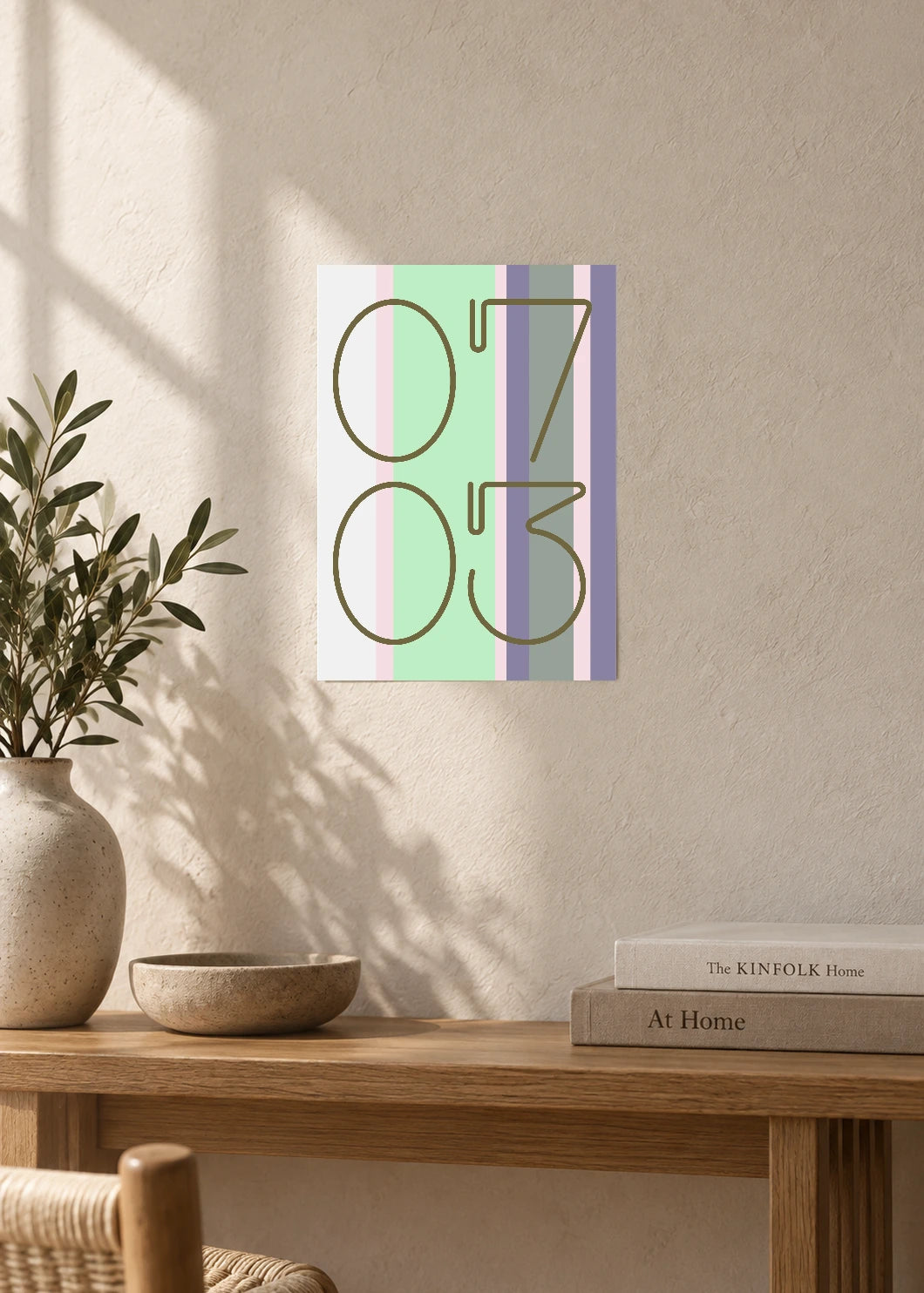 July 3 DAYMARK Poster — Grey Columns — furniture