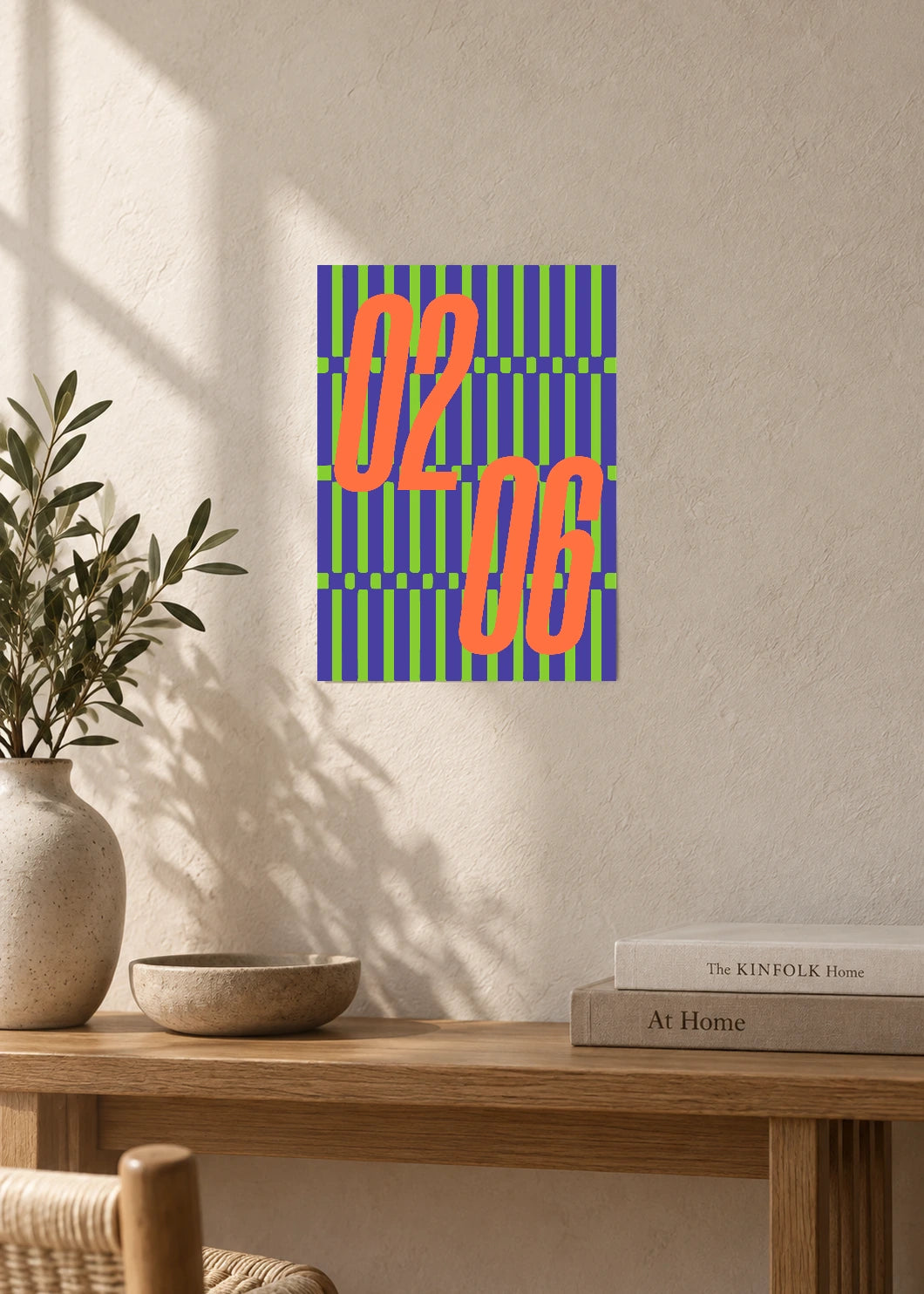 February 6 DAYMARK Poster — Orange Rail — furniture