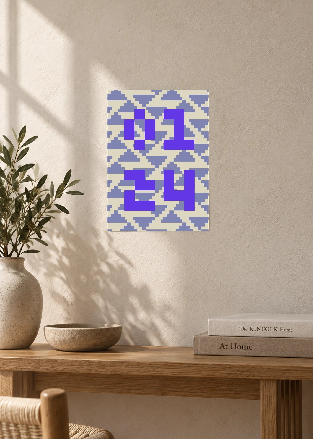 January 24 DAYMARK Poster — Violet Weave — furniture