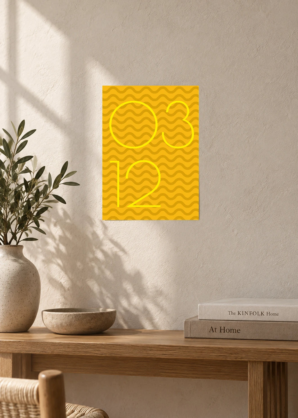 March 12 DAYMARK Poster — Golden Current — furniture