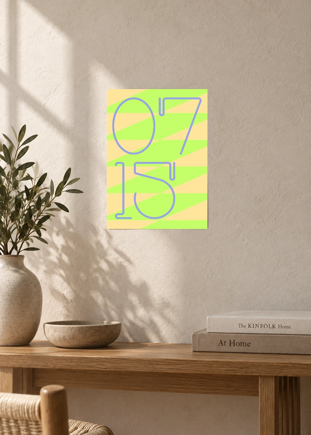 July 15 DAYMARK Poster — Blue Angle — furniture