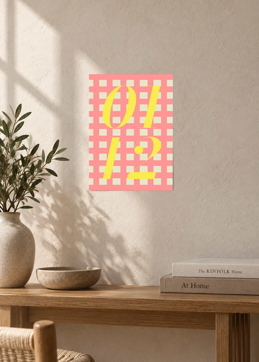 January 12 DAYMARK Poster — Lemon Check — furniture