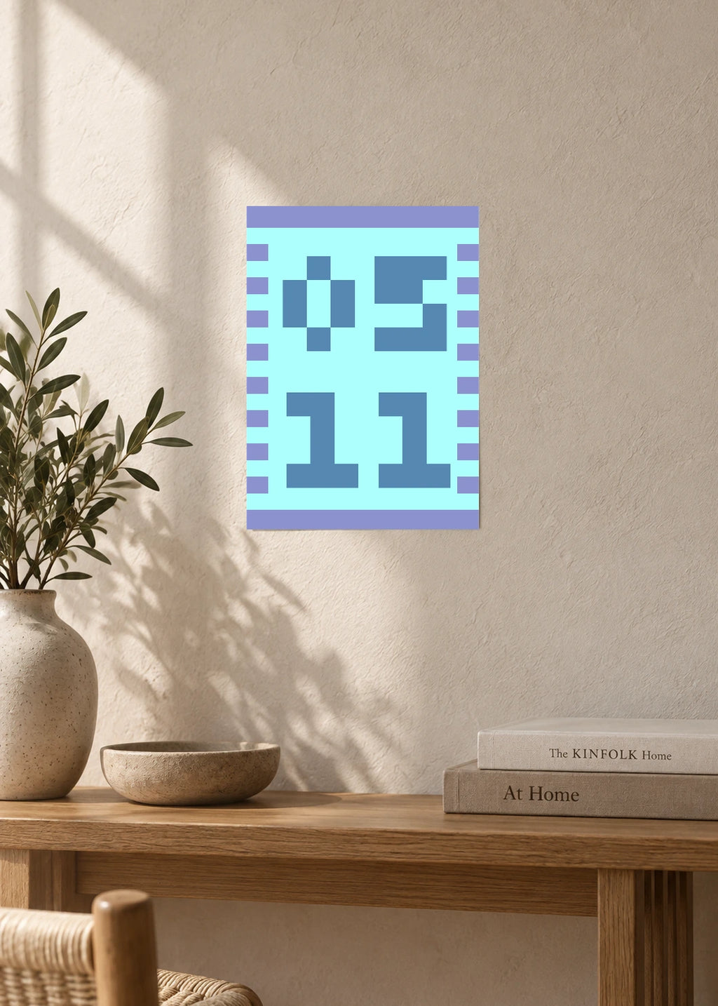 May 11 DAYMARK Poster — Cyan Frame — furniture