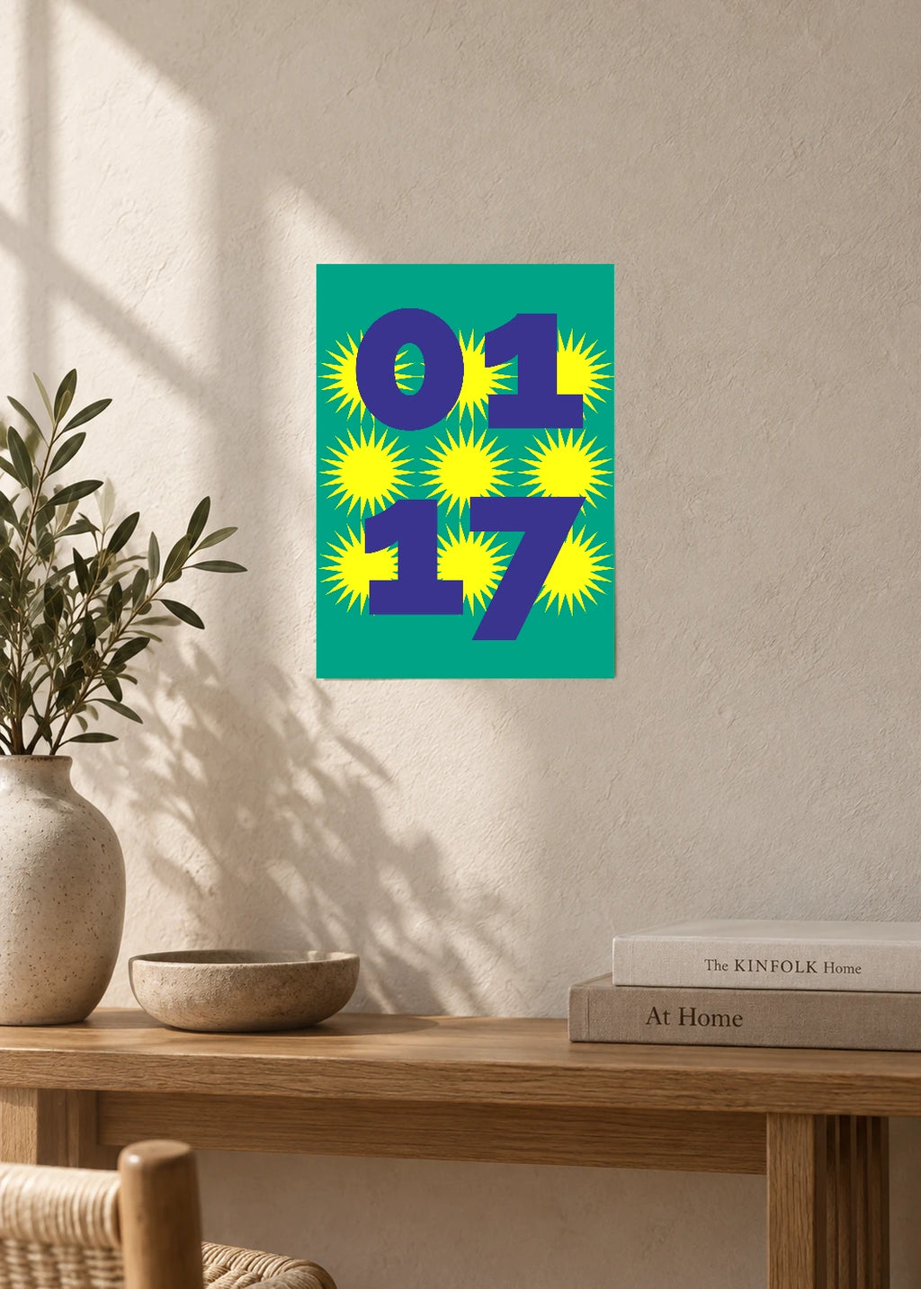 January 17 DAYMARK Poster — Solar Type — furniture