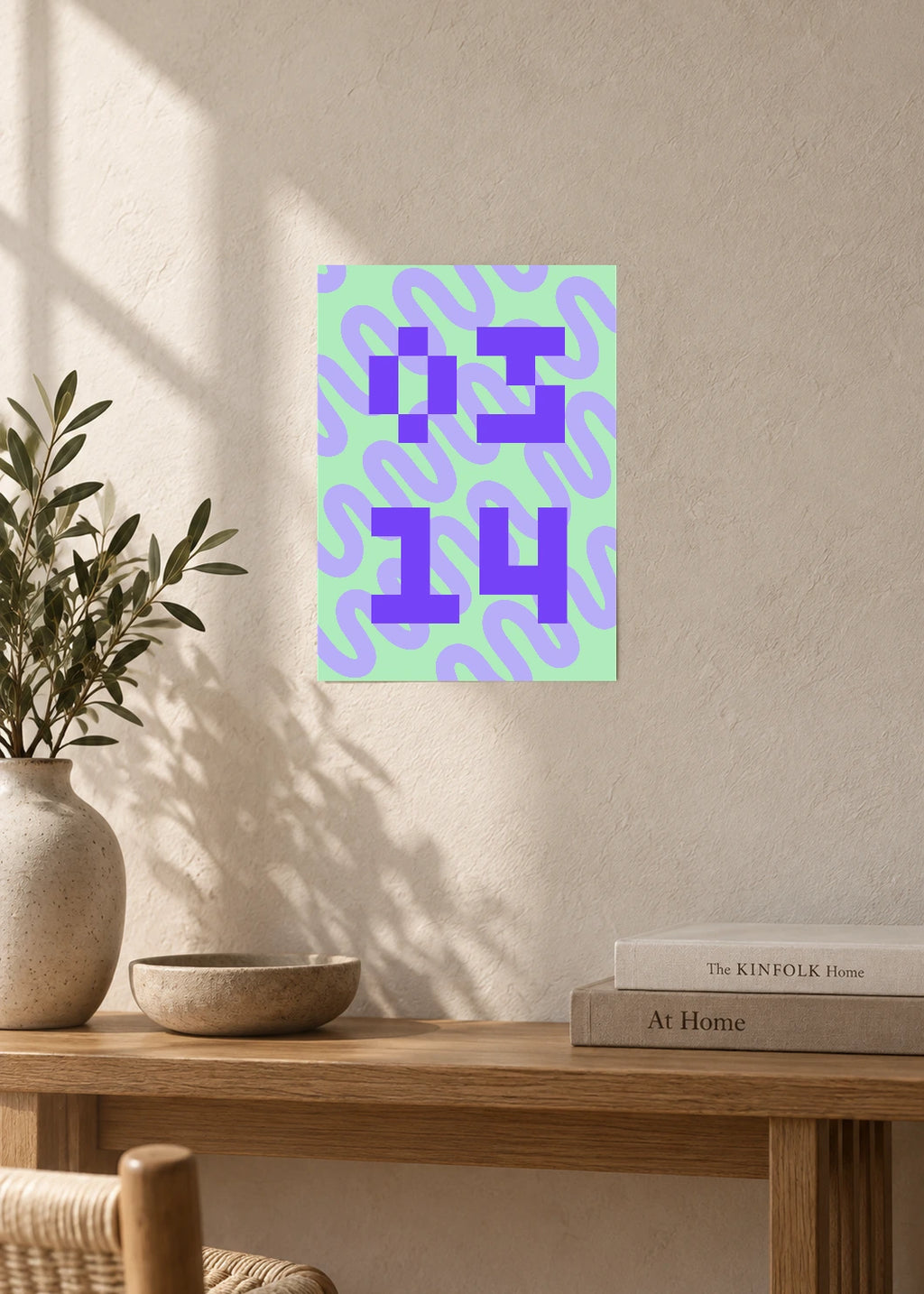March 14 DAYMARK Poster — Violet Modules — furniture