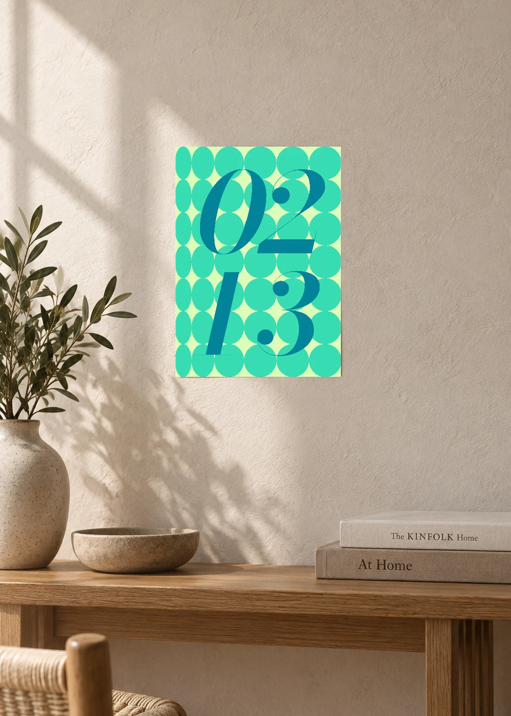 February 13 DAYMARK Poster — Aqua Drops — furniture