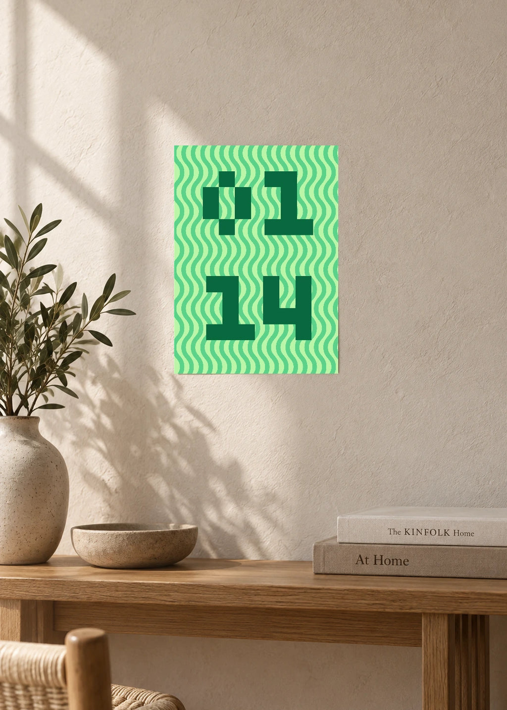January 14 DAYMARK Poster — Green Current — furniture