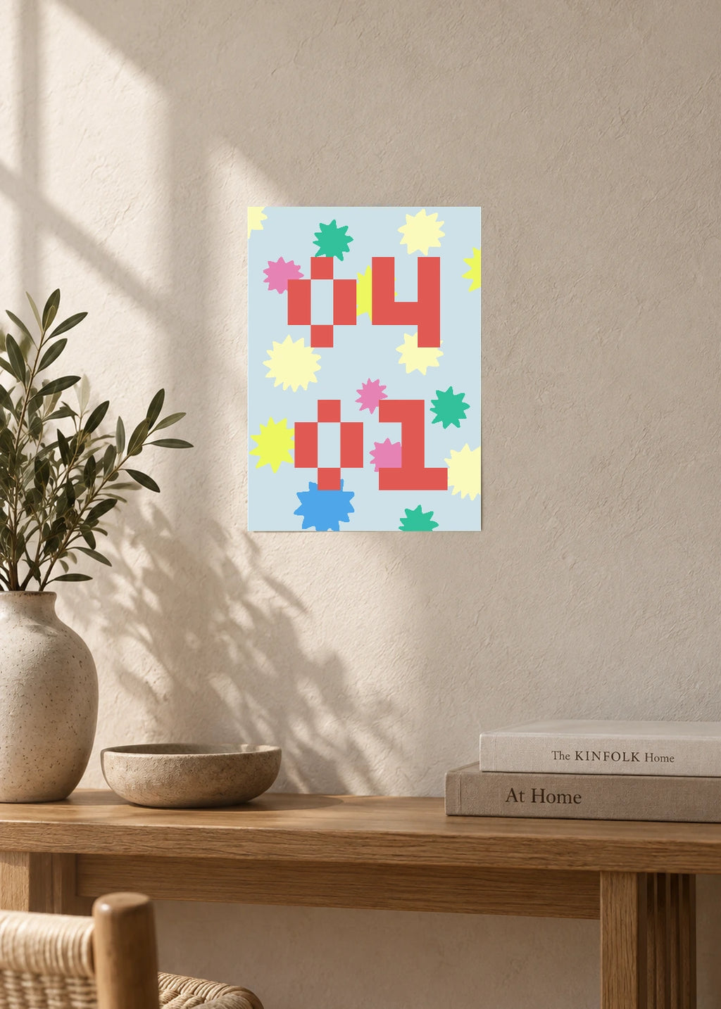 April 1 DAYMARK Poster — Spring Pixels — furniture