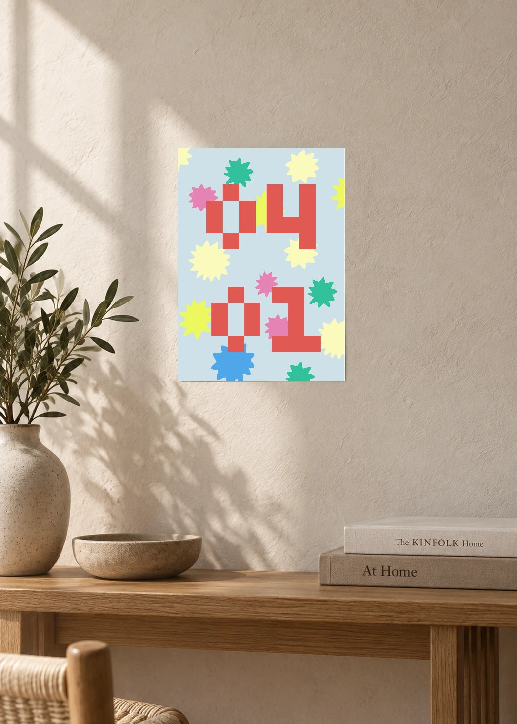 April 1 DAYMARK Poster — Spring Pixels — furniture