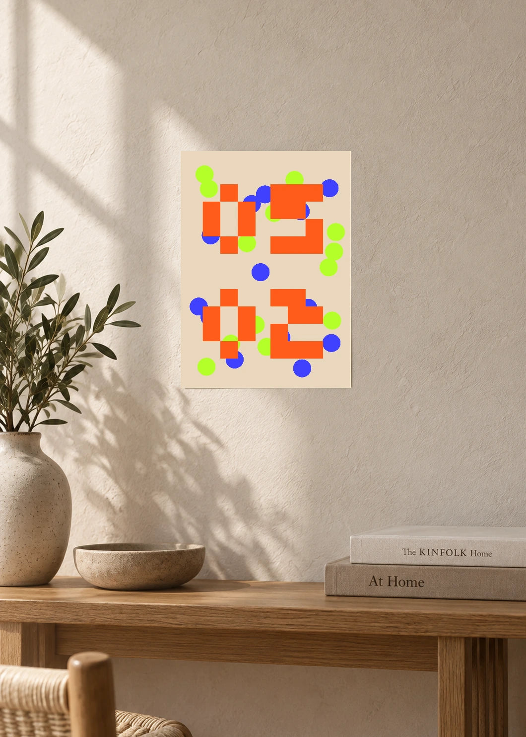 May 2 DAYMARK Poster — Primary Blocks — furniture