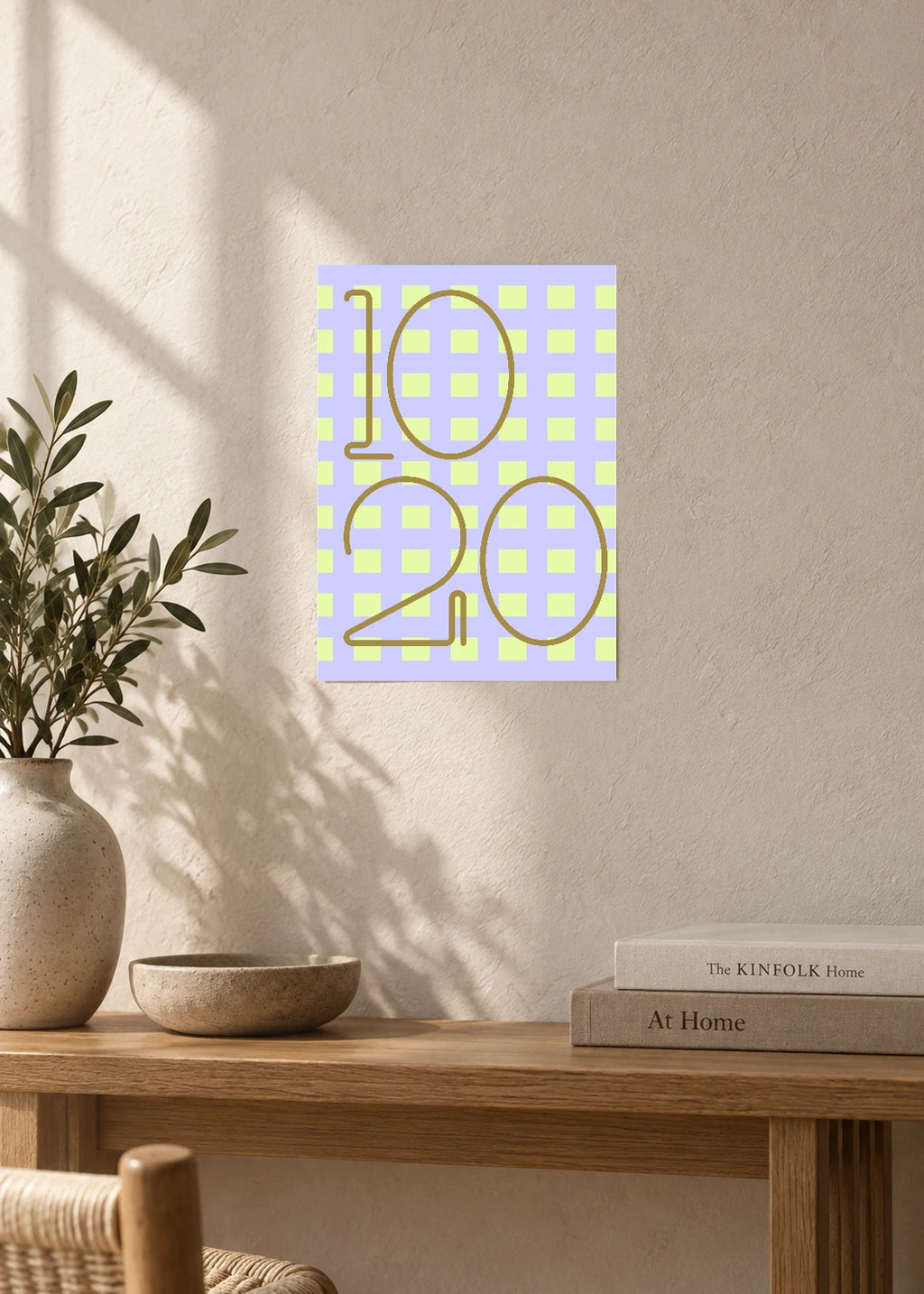 October 20 DAYMARK Poster — Olive Gridline — furniture