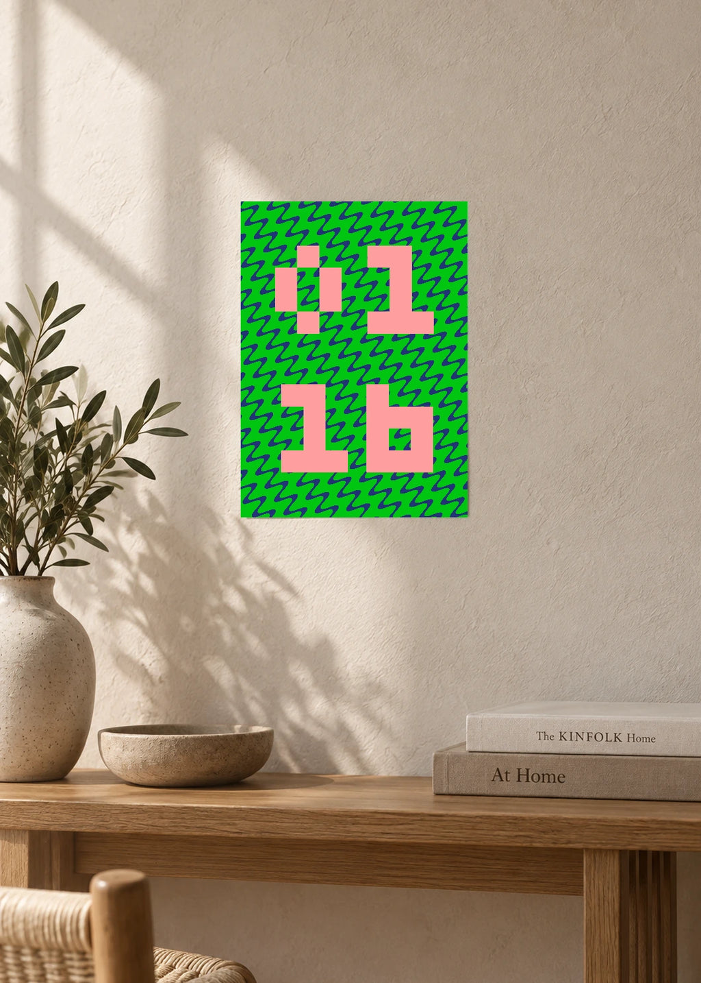 January 16 DAYMARK Poster — Electric Blocks — furniture