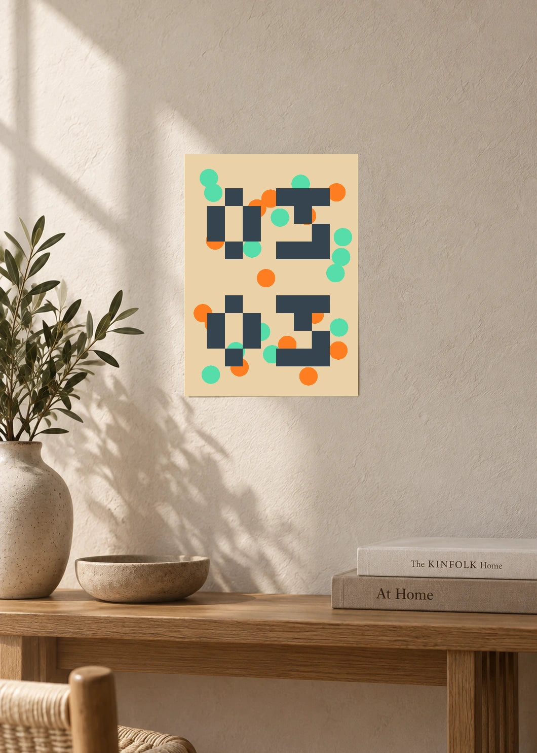 March 3 DAYMARK Poster — Teal Modules — furniture