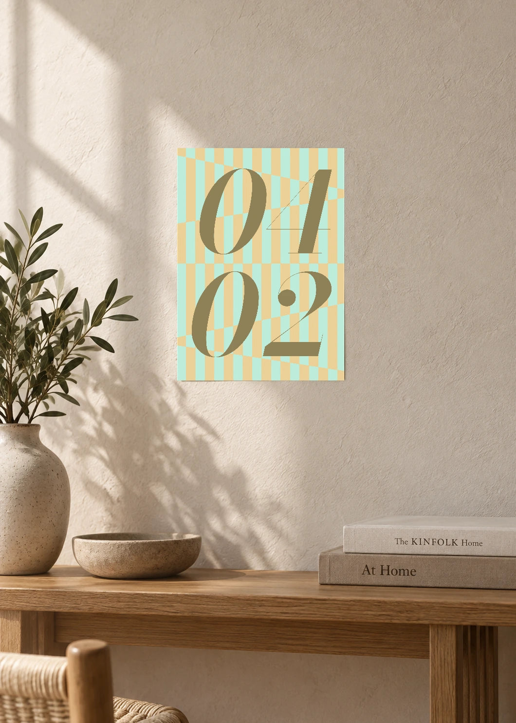 April 2 DAYMARK Poster — Sand Check — furniture