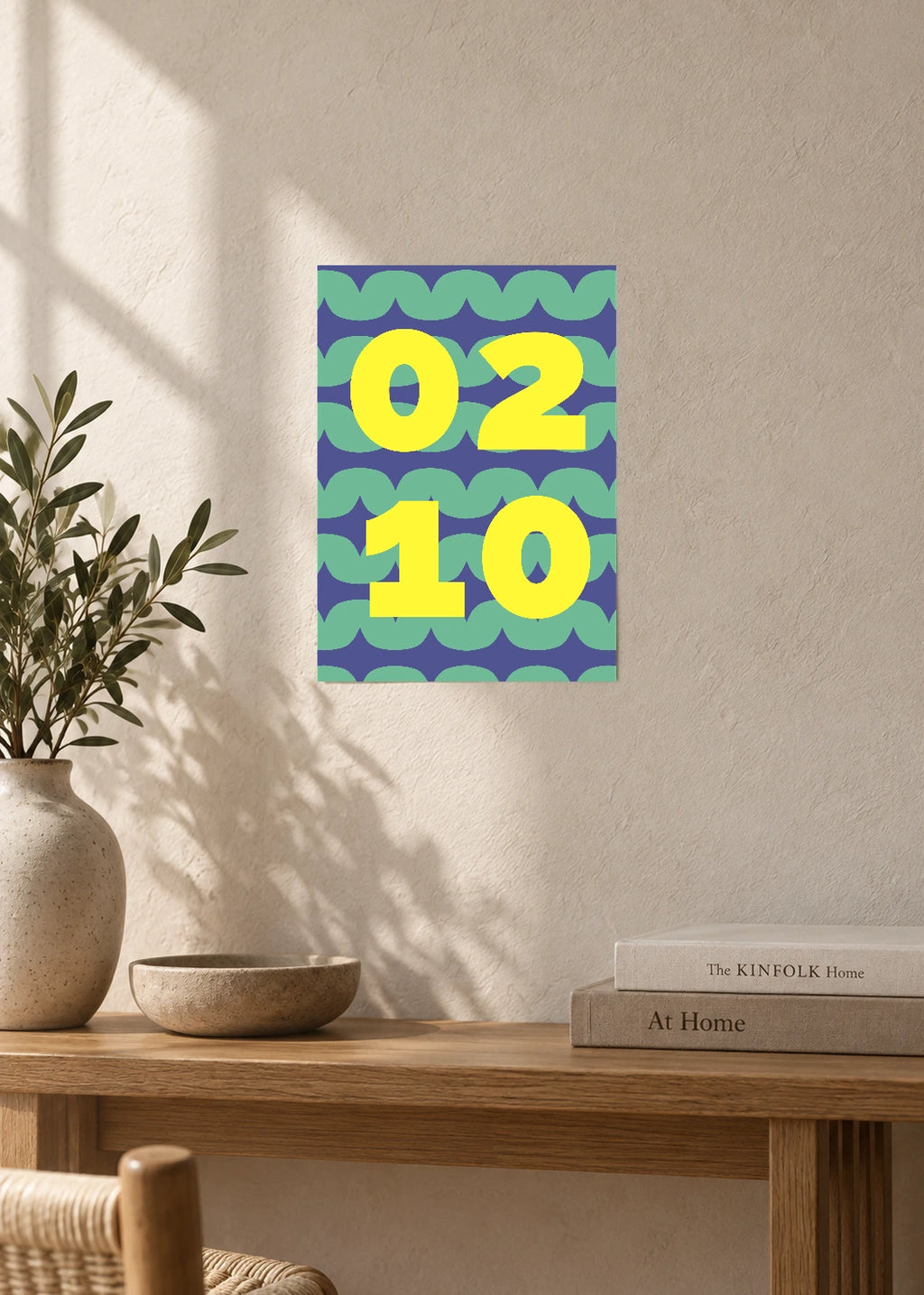 February 10 DAYMARK Poster — Lemon Waves — furniture