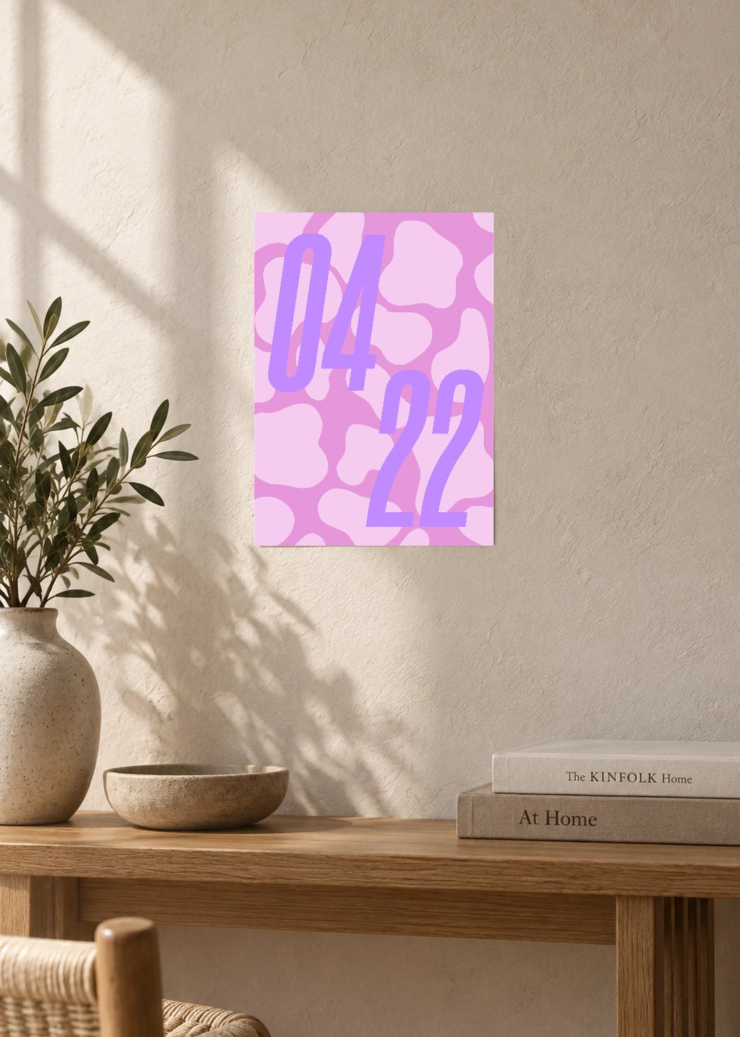 April 22 DAYMARK Poster — Lilac Drift — furniture