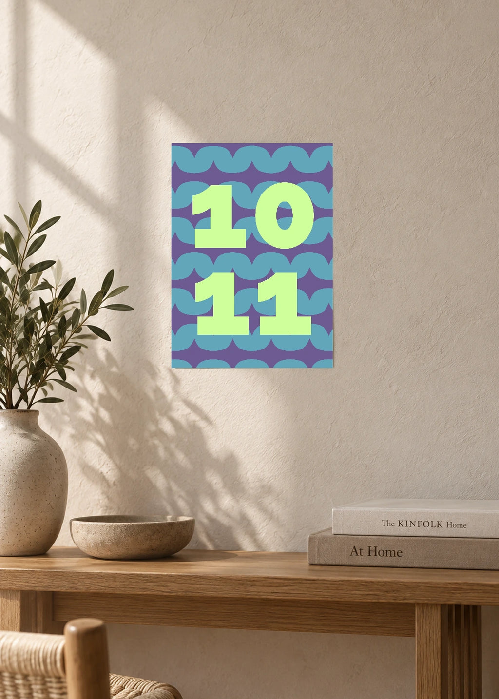October 11 DAYMARK Poster — Mint Scallop — furniture