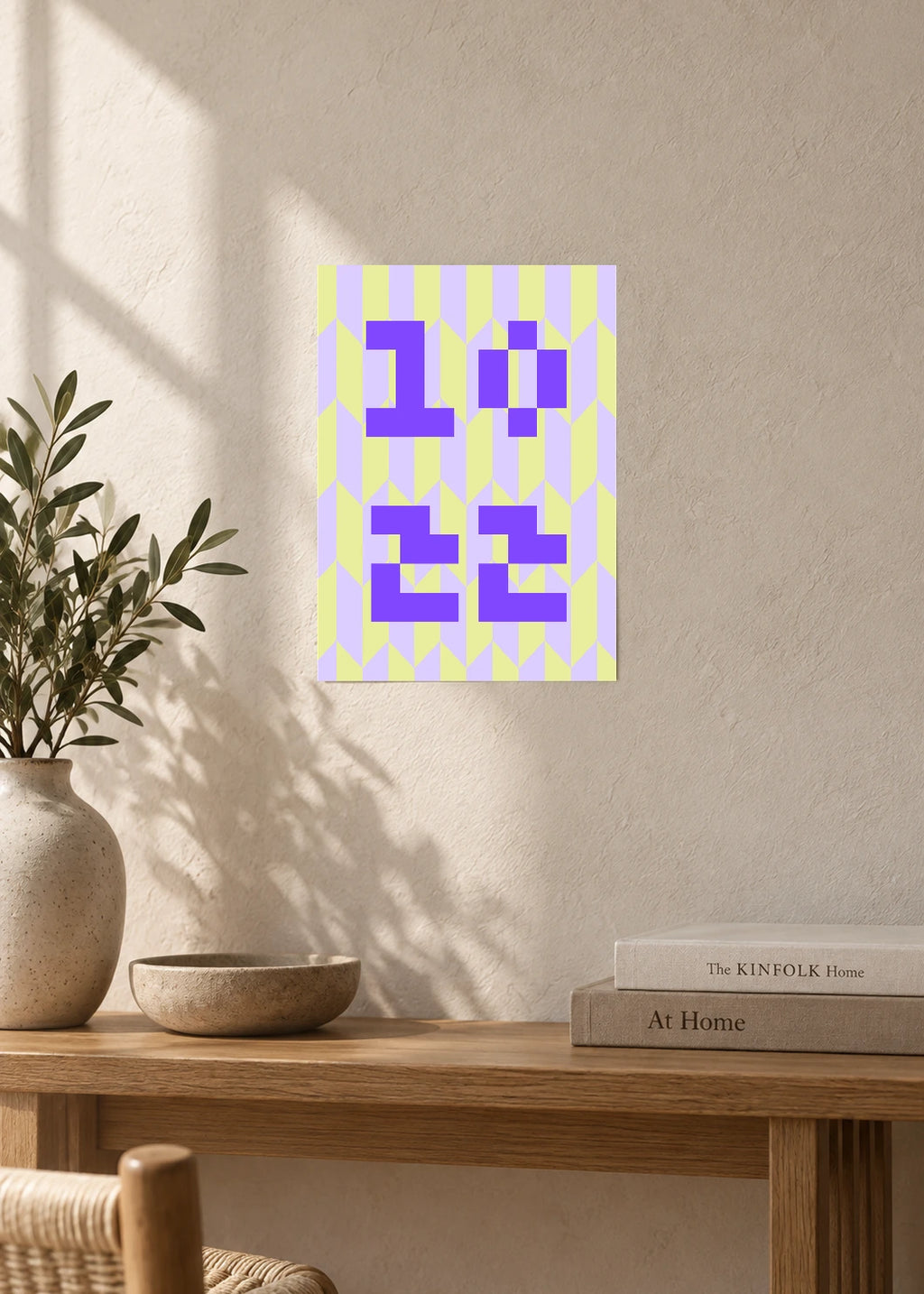 October 22 DAYMARK Poster — Purple Pixels — furniture