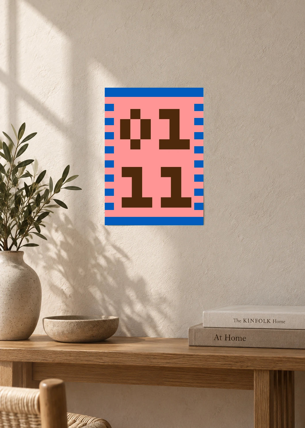 January 11 DAYMARK Poster — Pixel Border — furniture