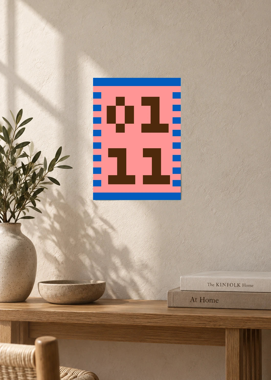 January 11 DAYMARK Poster — Pixel Border — furniture