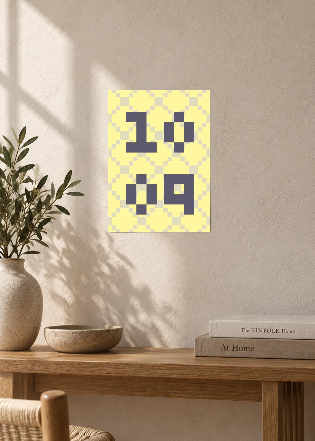 October 9 DAYMARK Poster — Grey Mosaic — furniture