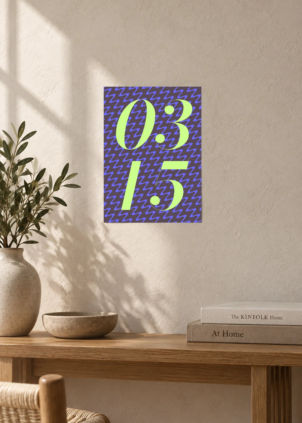 March 15 DAYMARK Poster — Lime Static — furniture