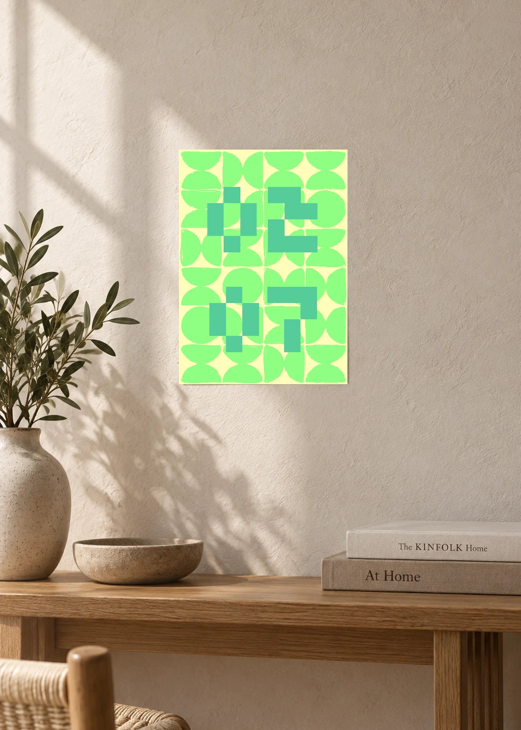 February 7 DAYMARK Poster — Green Tiles — furniture