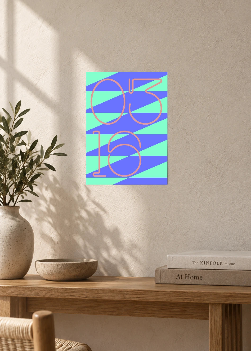 March 16 DAYMARK Poster — Blue Passage — furniture