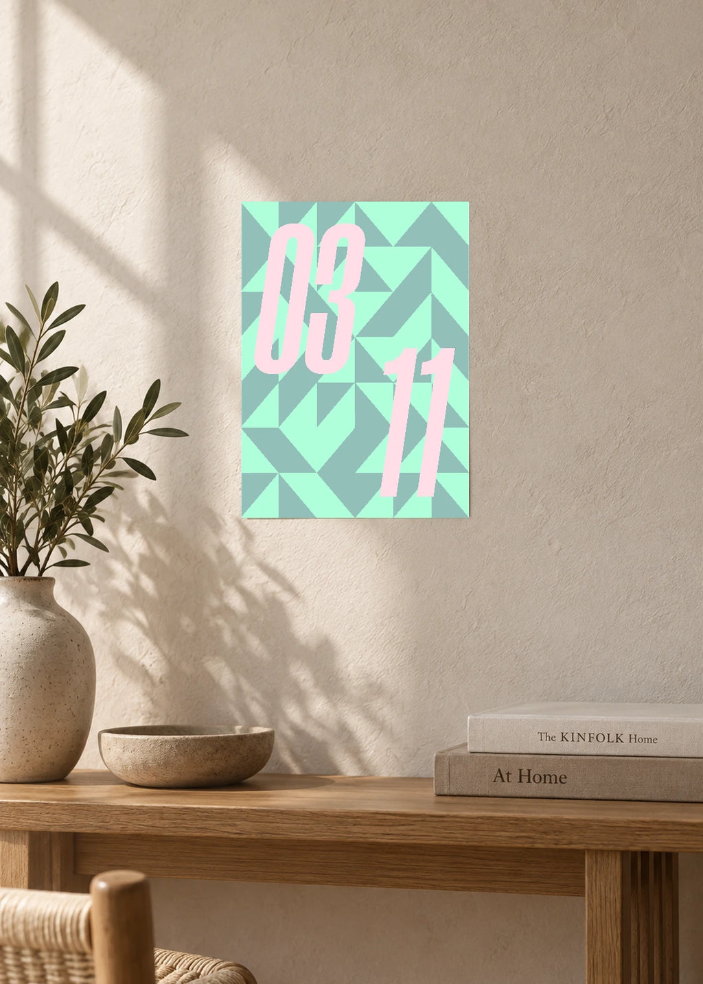 March 11 DAYMARK Poster — Ice Geometry — furniture