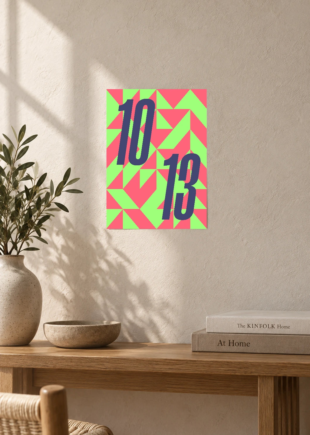 October 13 DAYMARK Poster — Navy Cut — furniture