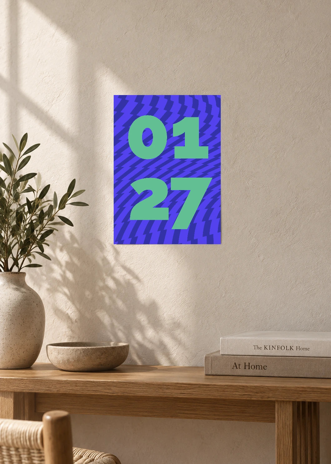 January 27 DAYMARK Poster — Blue Motion — furniture