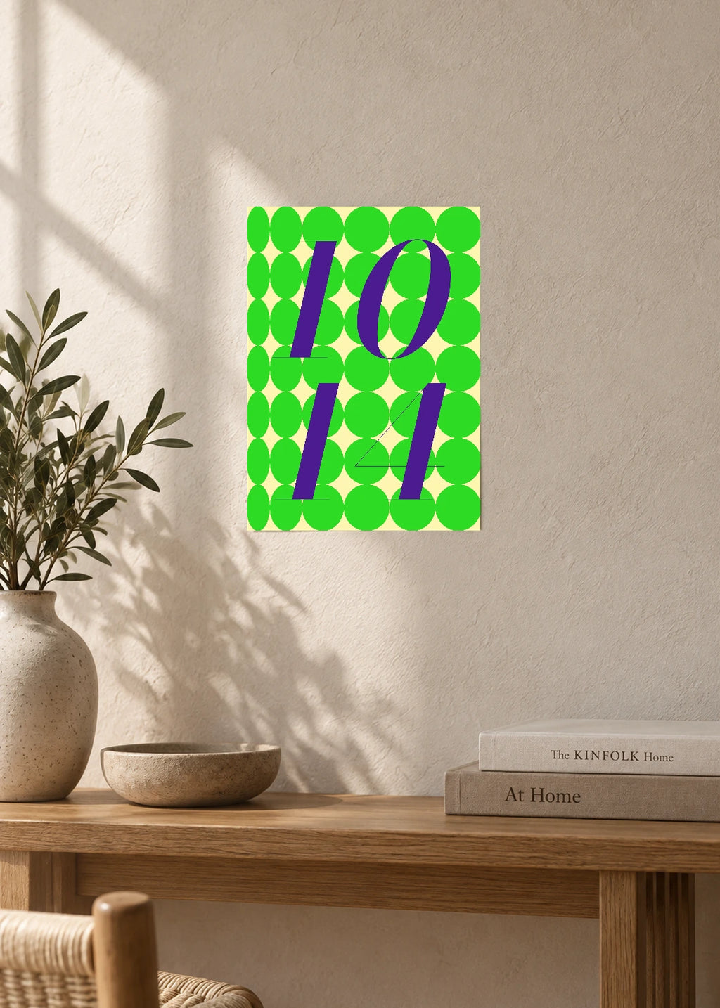 October 14 DAYMARK Poster — Violet Drops — furniture