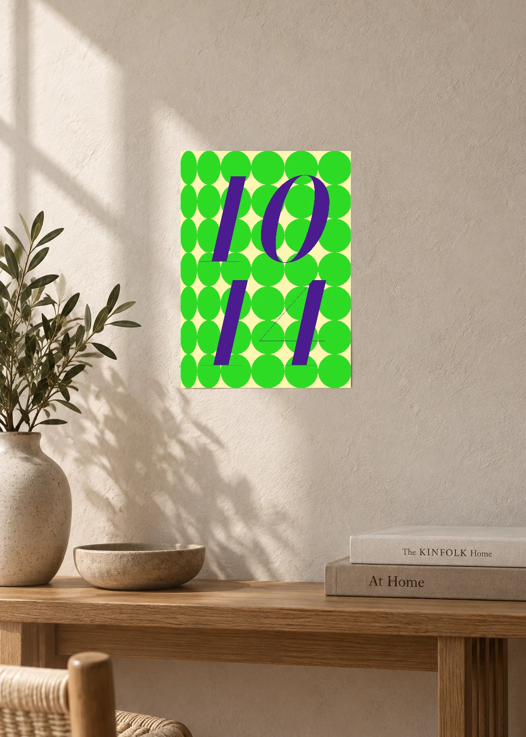 October 14 DAYMARK Poster — Violet Drops — furniture