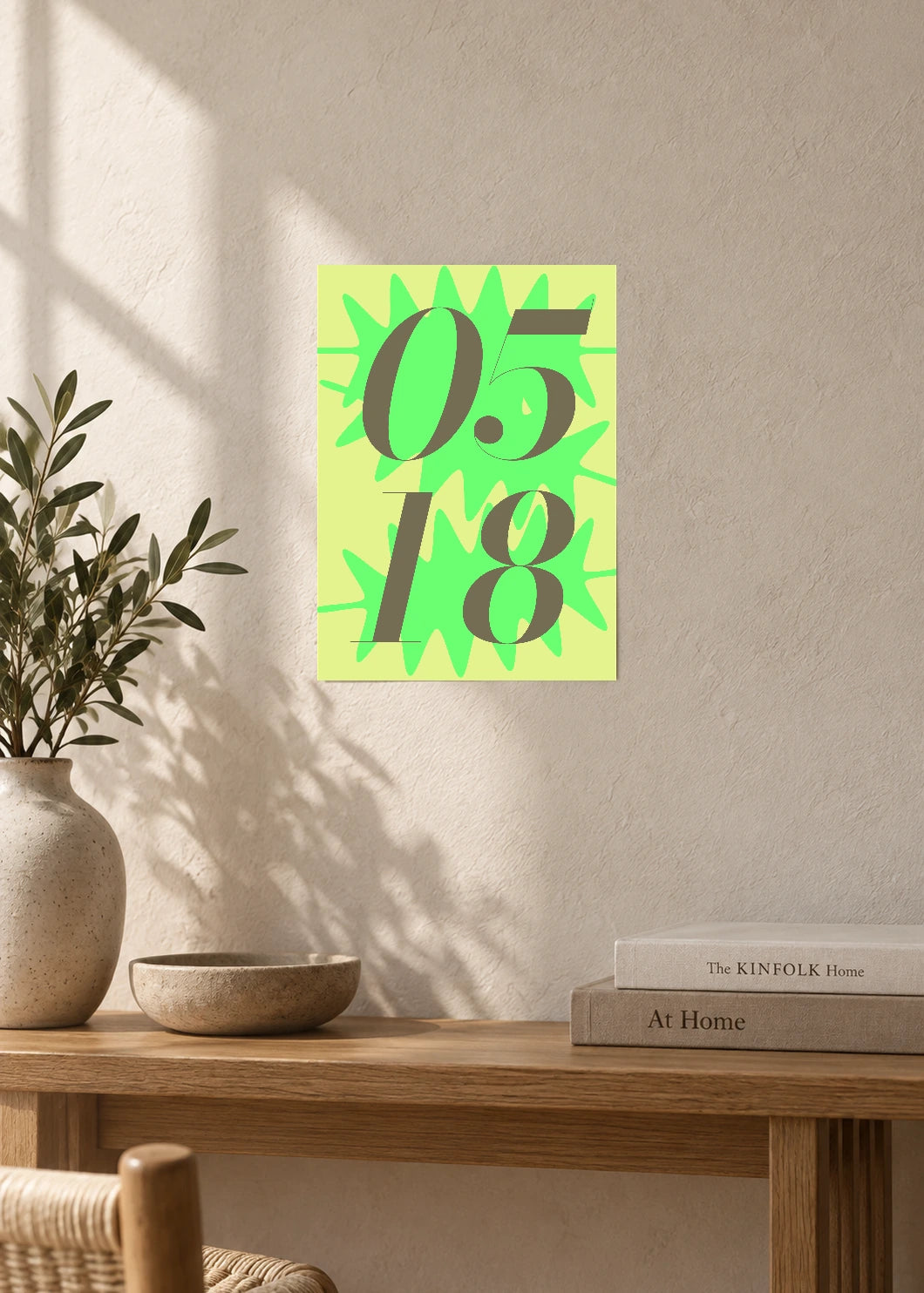 May 18 DAYMARK Poster — Lime Burst — furniture