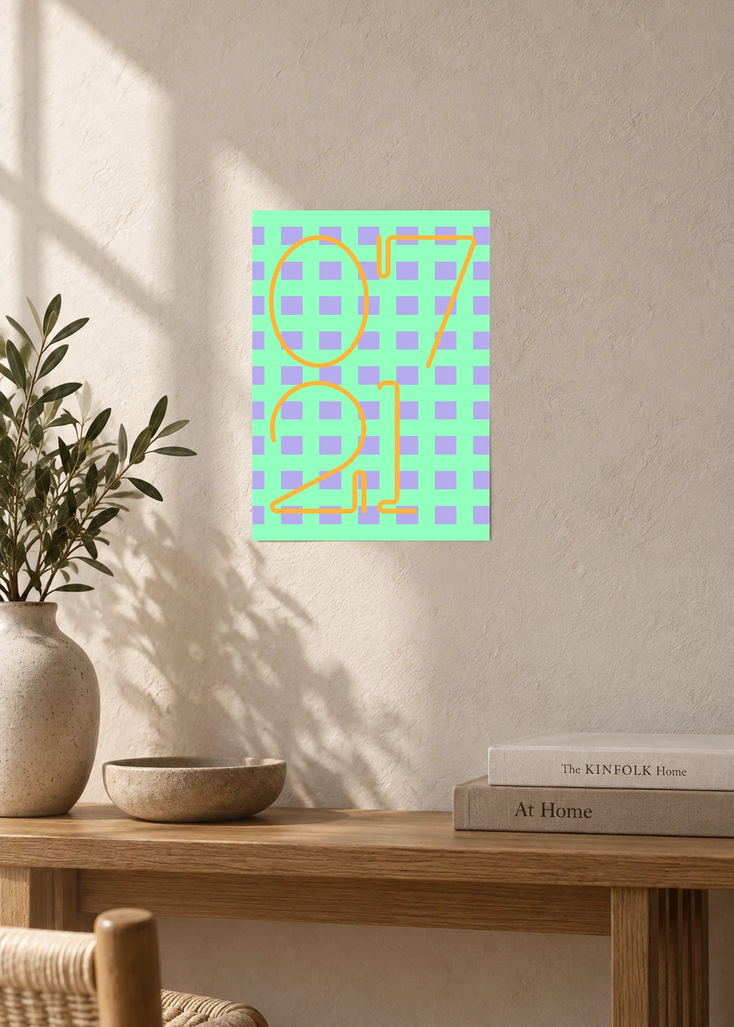 July 21 DAYMARK Poster — Lime Lattice — furniture