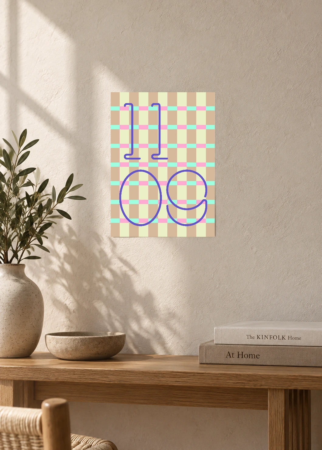November 9 DAYMARK Poster — Blue Lattice — furniture