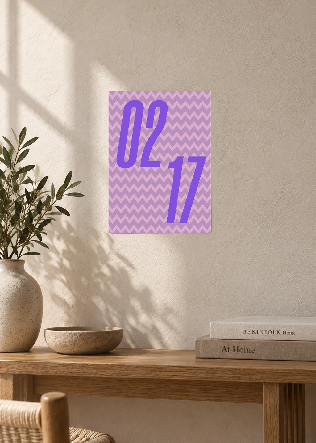 February 17 DAYMARK Poster — Lavender Static — furniture