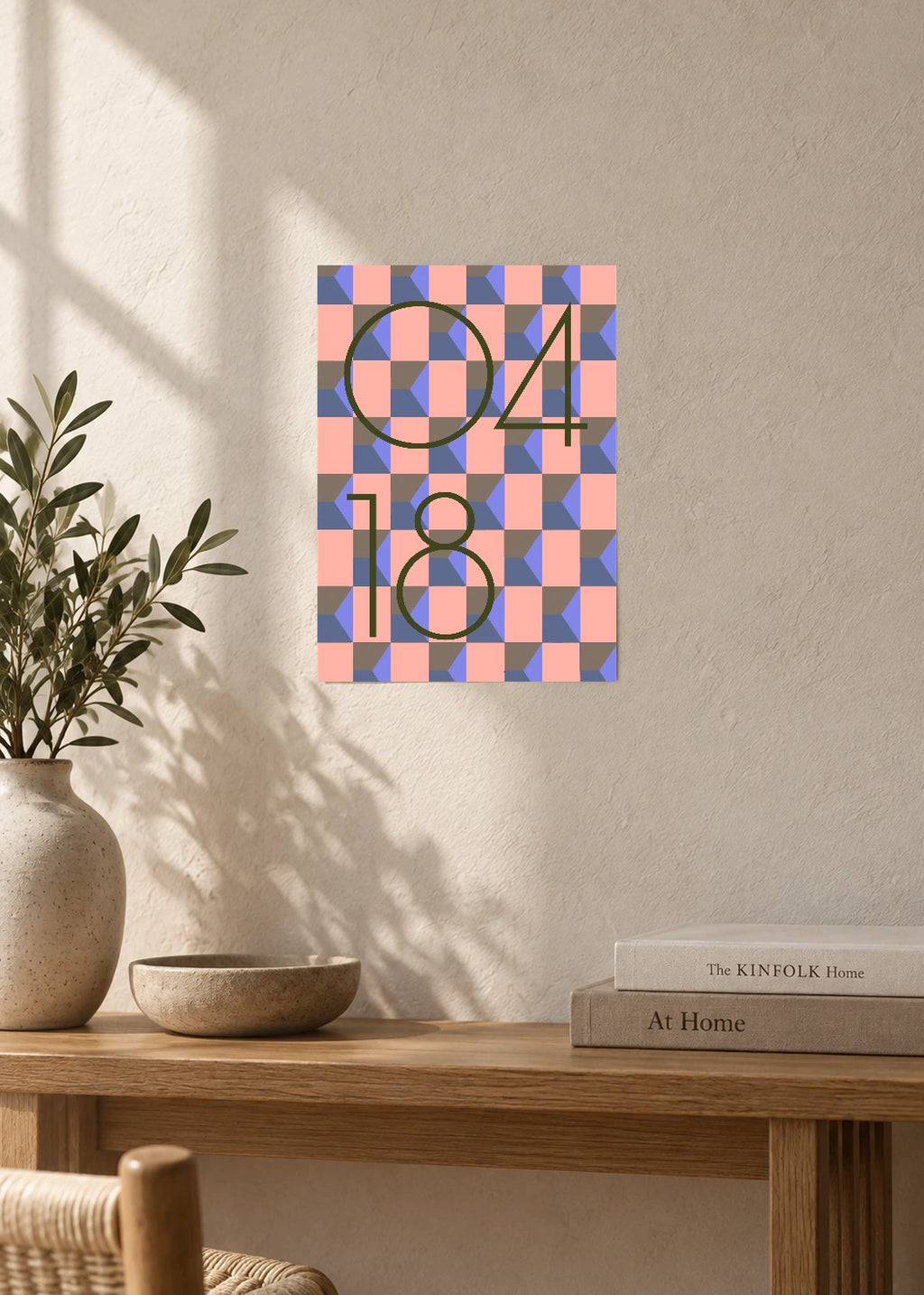 April 18 DAYMARK Poster — Coral Mosaic — furniture